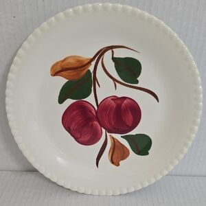 Vintage Handpainted Blue Ridge / Southern Pottery 8 1/4  Inch Cherry Plate